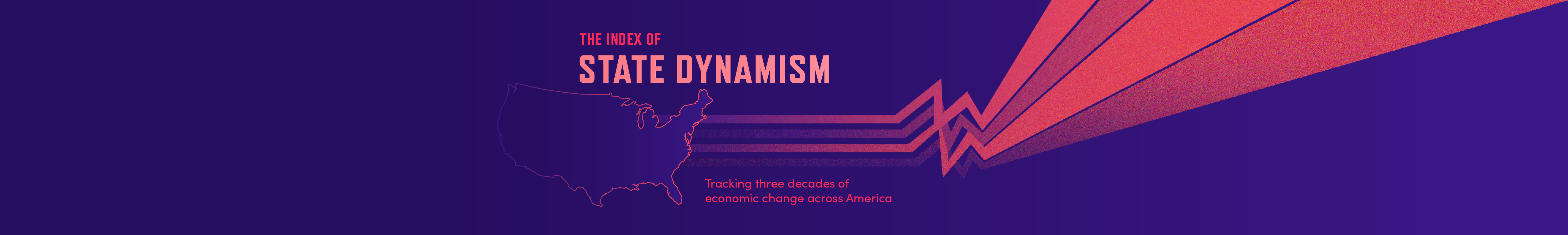 Banner. The Index for State Dynamism, visualizing three decades of economic change across America
